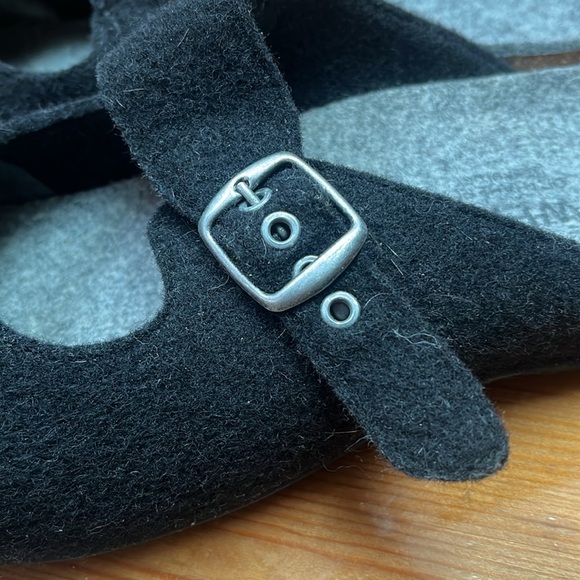 DR ANDREW WEIL SHOES black wool Mary Jane buckle mule size 40 - Picture 4 of 10